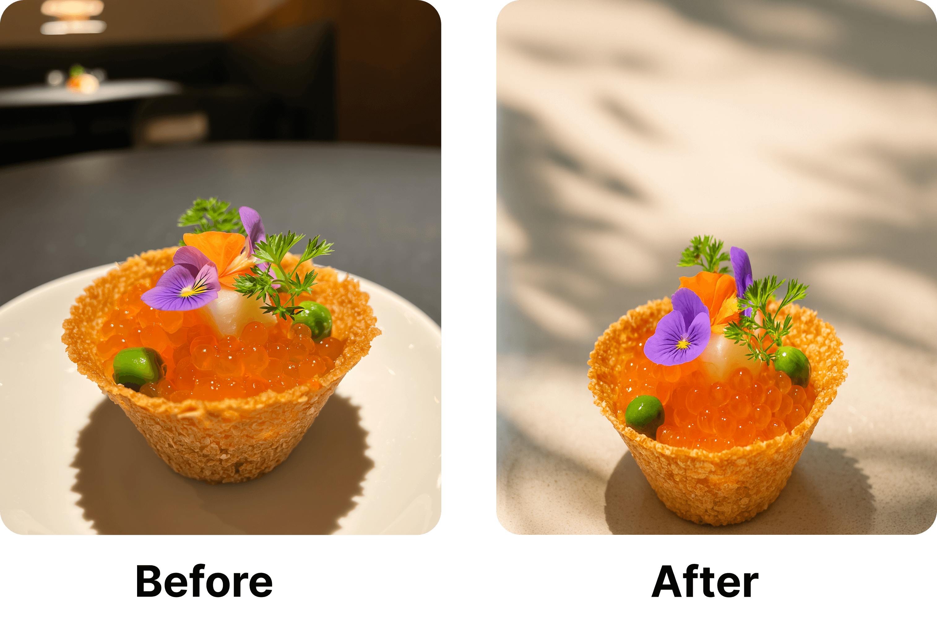 Restaurant delivery app photos - how to increase orders with proper food photography lighting on UberEats