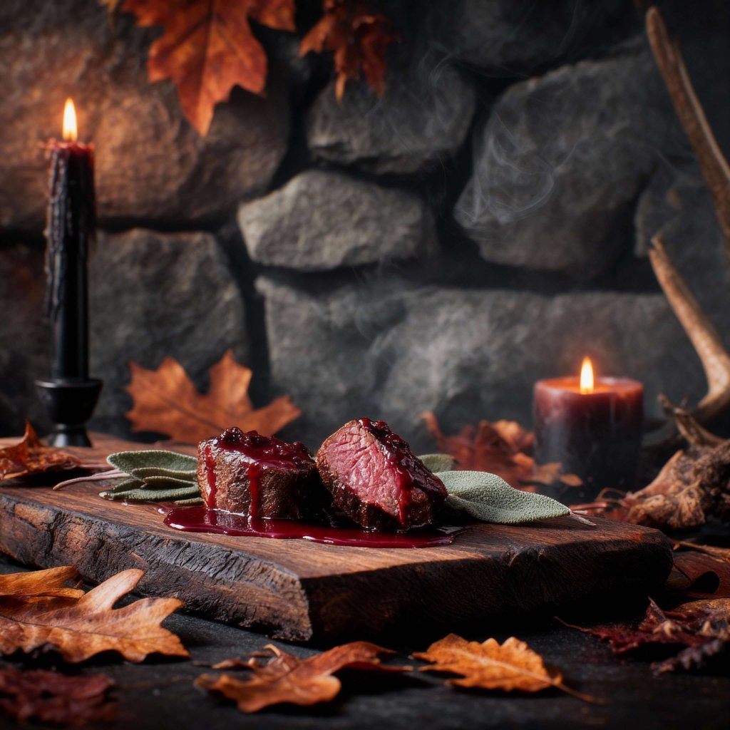 Halloween Dramatic Restaurant Scene Image