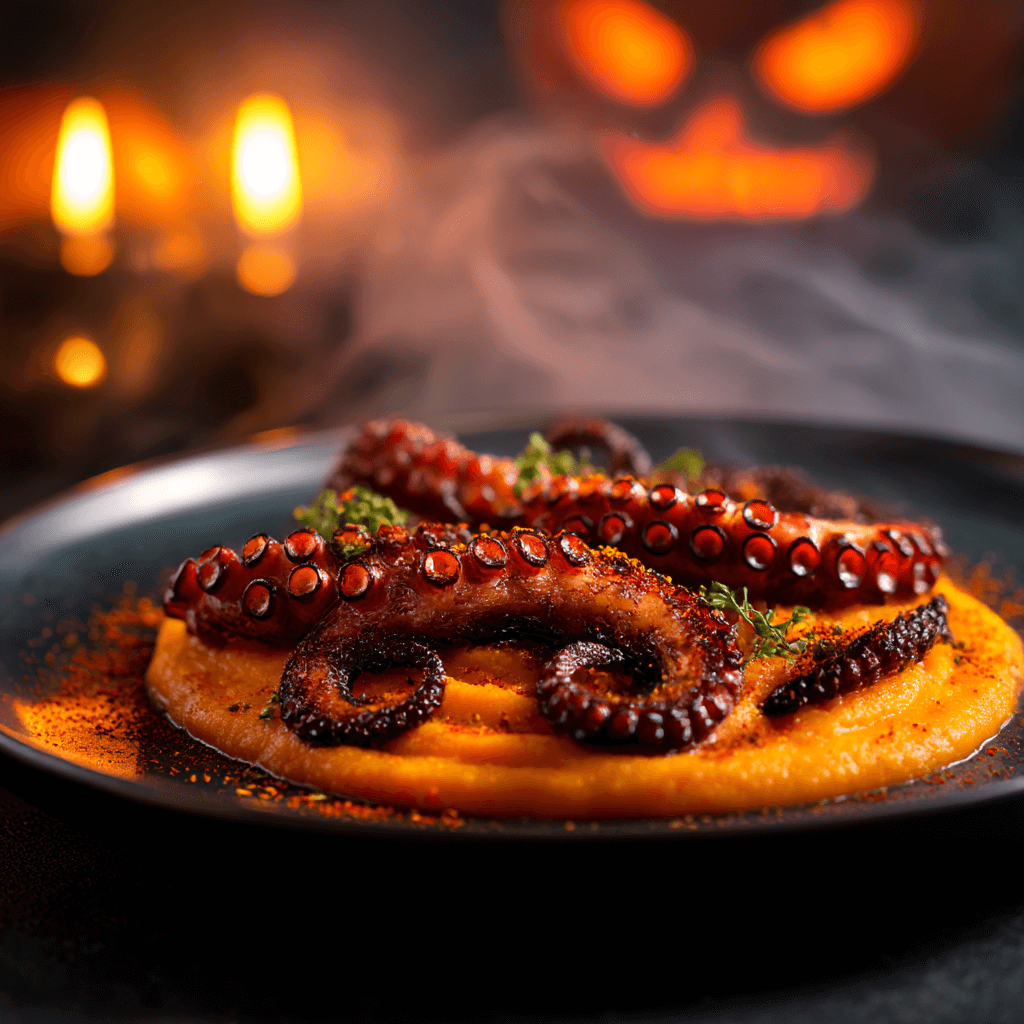 Halloween Dramatic Restaurant Scene Picture