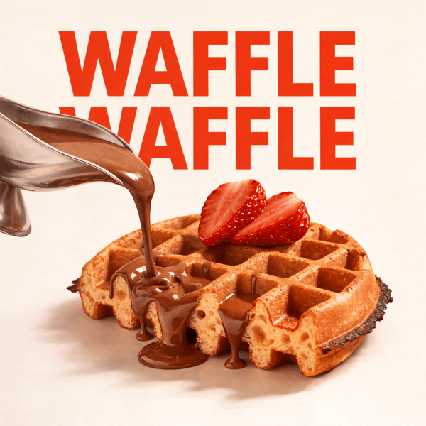 Waffle social media advertisement