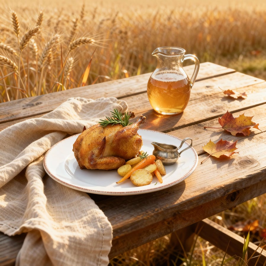 Thanksgiving Turkey - Rustic Outdoor Harvest Style