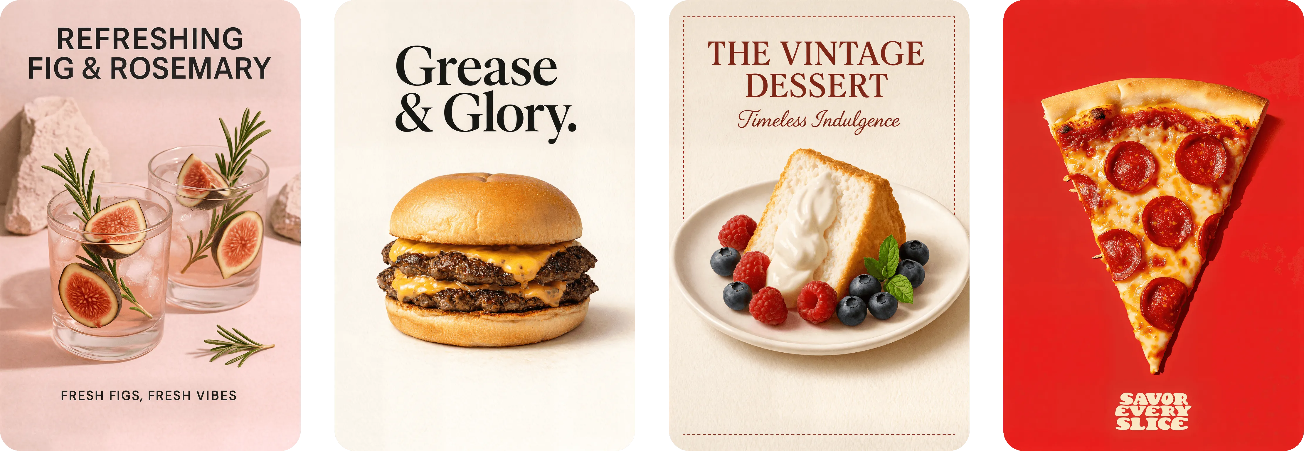 Create Food Posters Social Media Templates