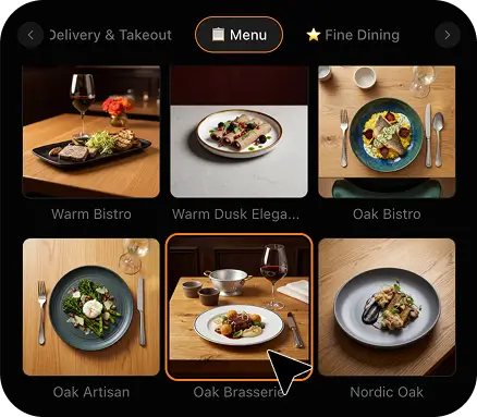 FoodShot 100+ food photography style presets grid