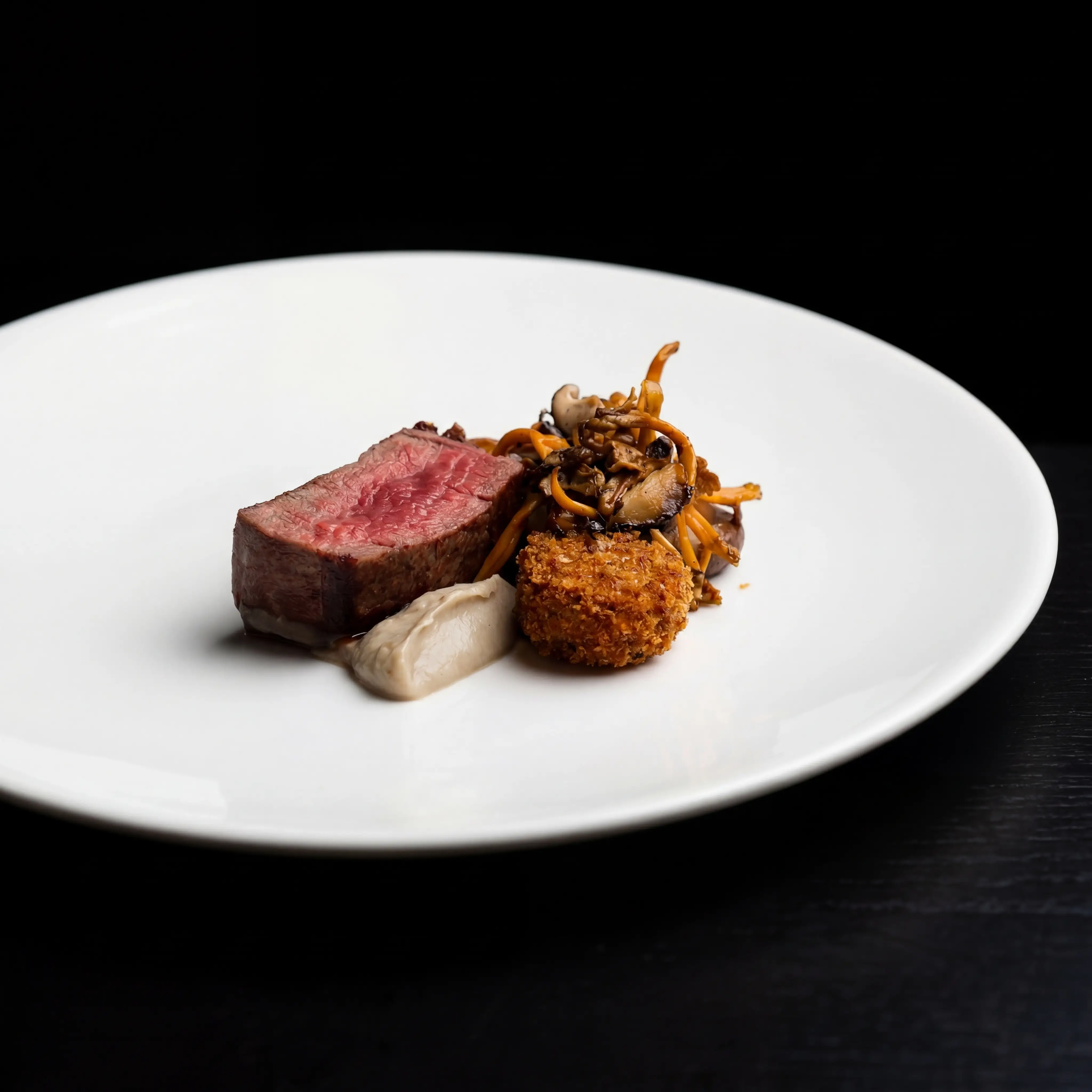 Gourmet dessert fine dining photography