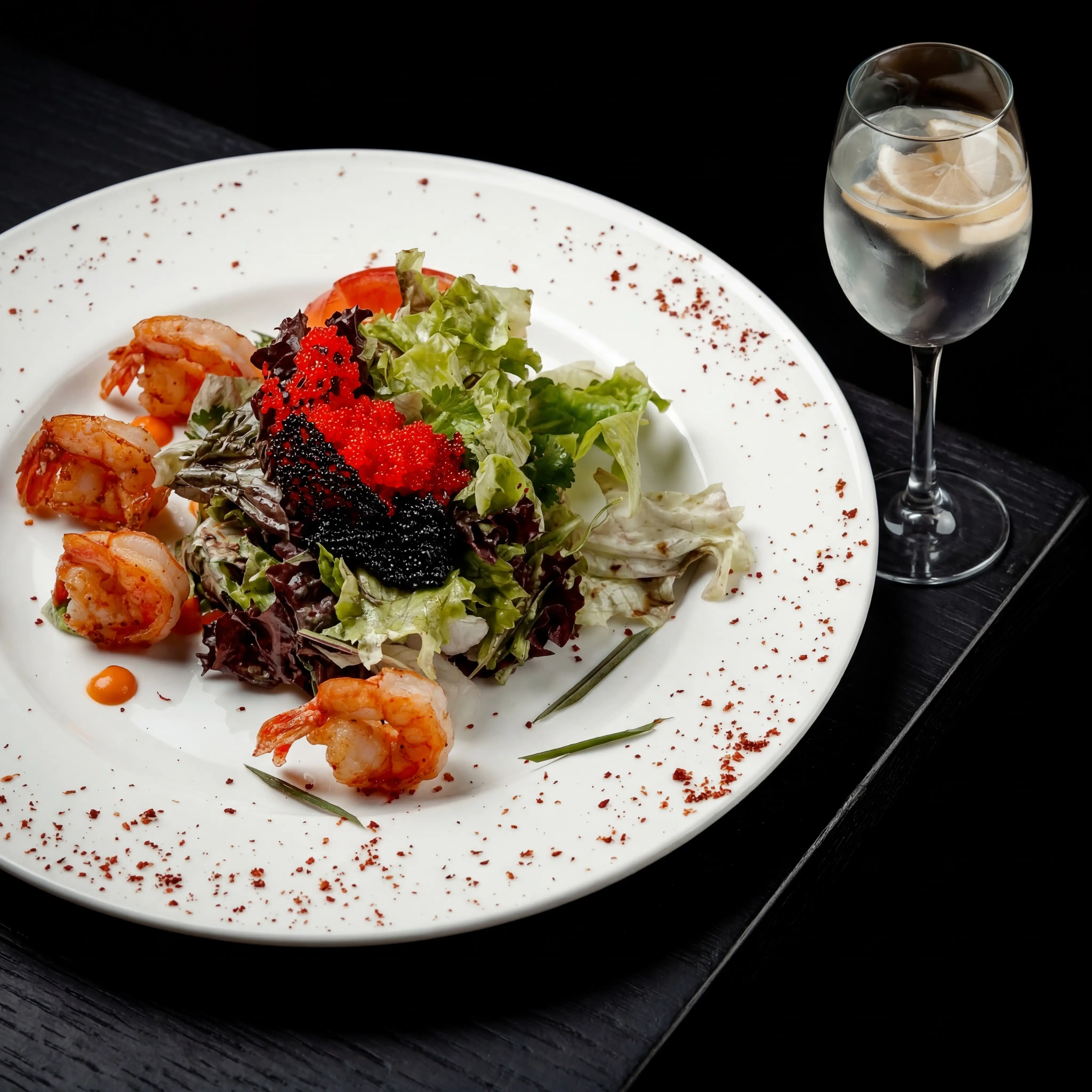 Luxury restaurant entree photography