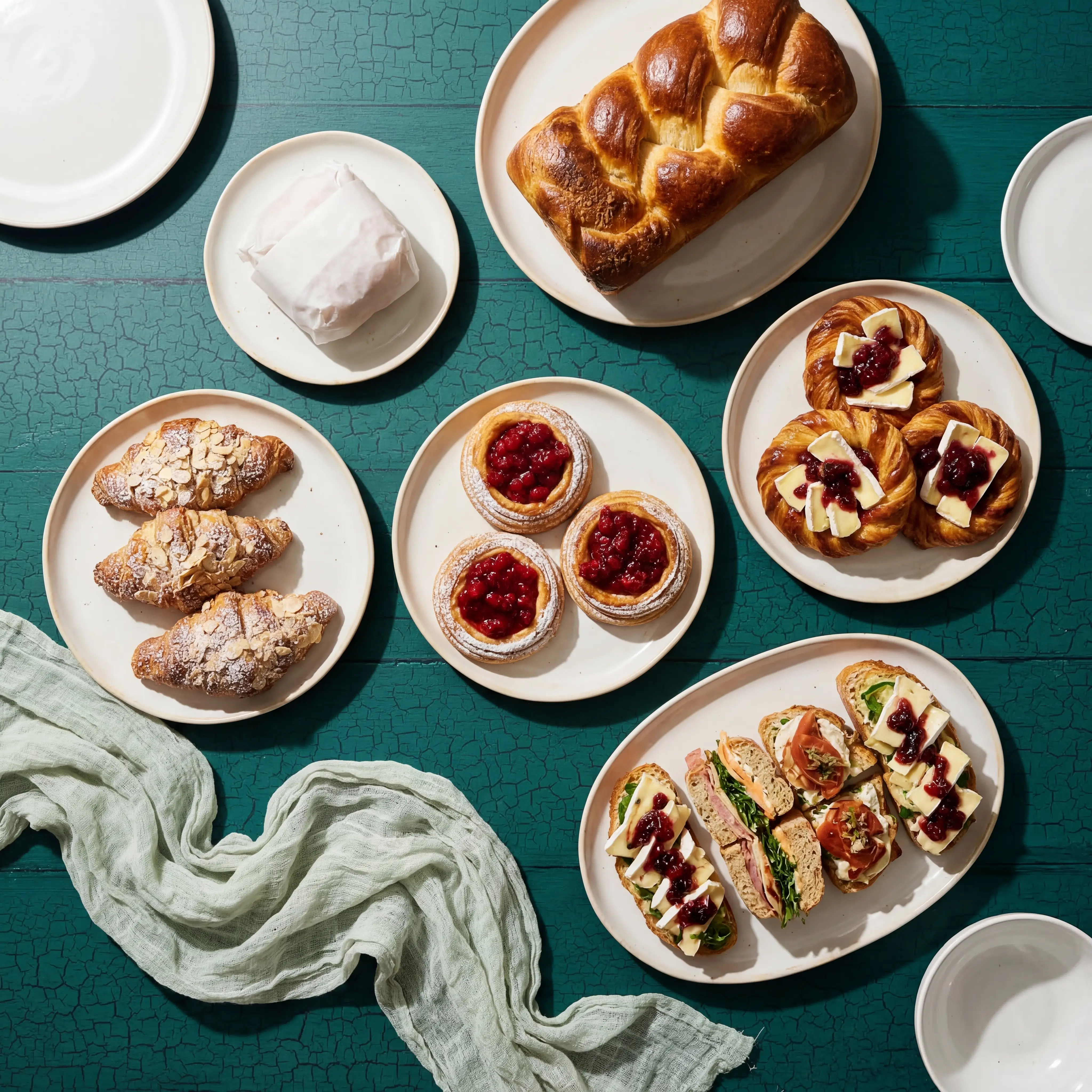 Cafe and bakery pastry photography for menu catalog