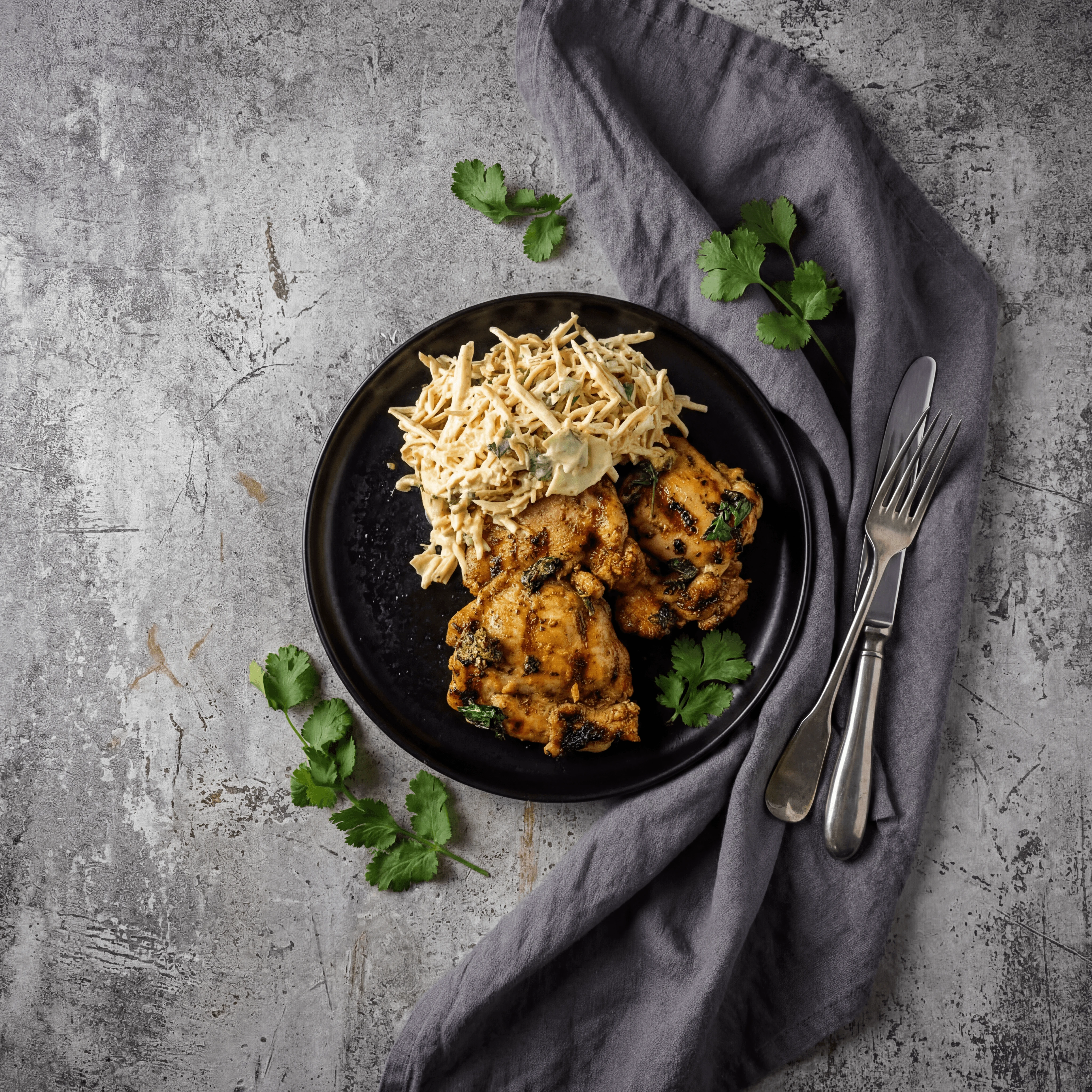 Pollo asado grilled chicken Mexican char marks lime herbs — grilled chicken photography