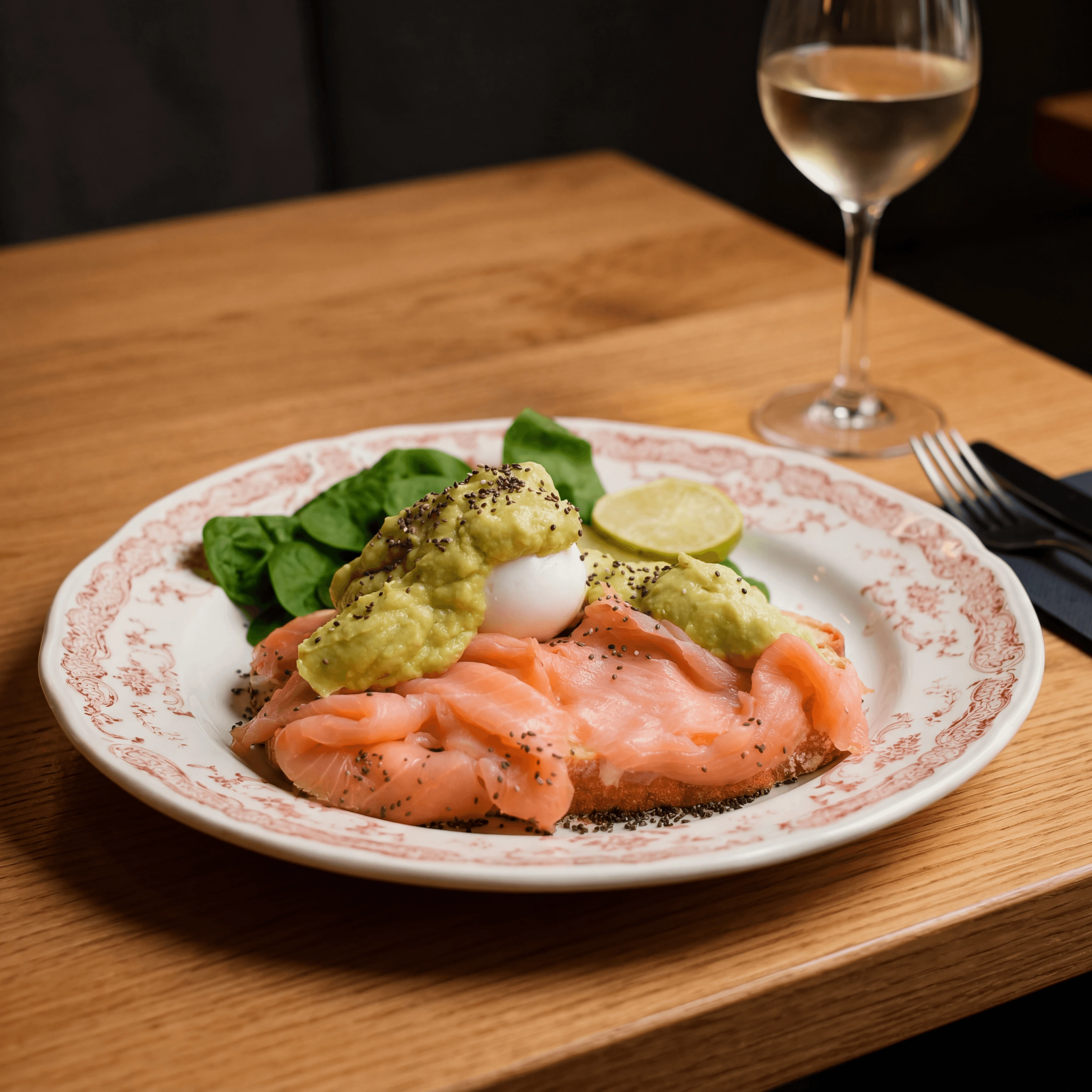 Cold-smoked salmon smørrebrød with pickled beetroot — Scandinavian brand refresh photography