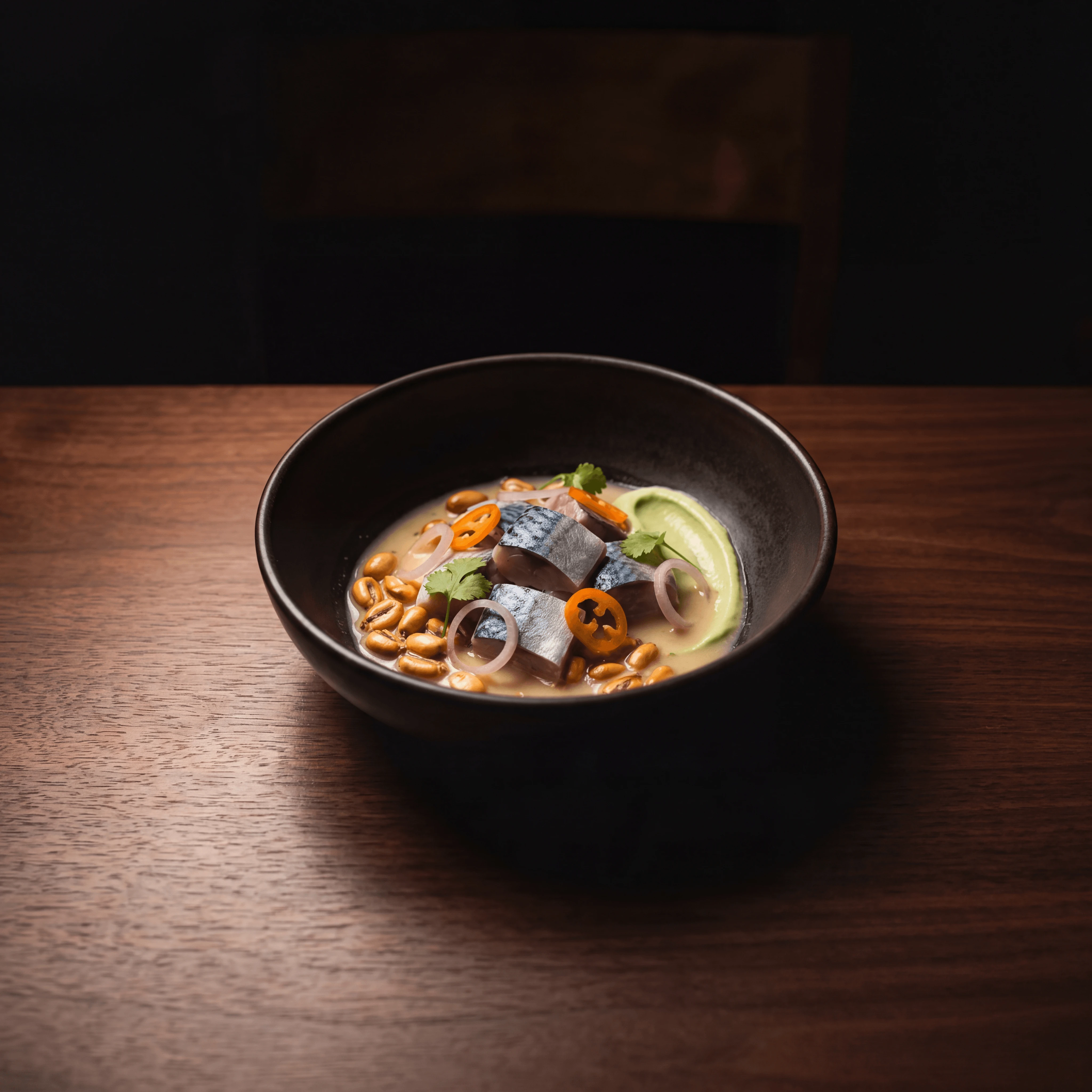 Bone-in steak on cutting board — steakhouse restaurant menu photography