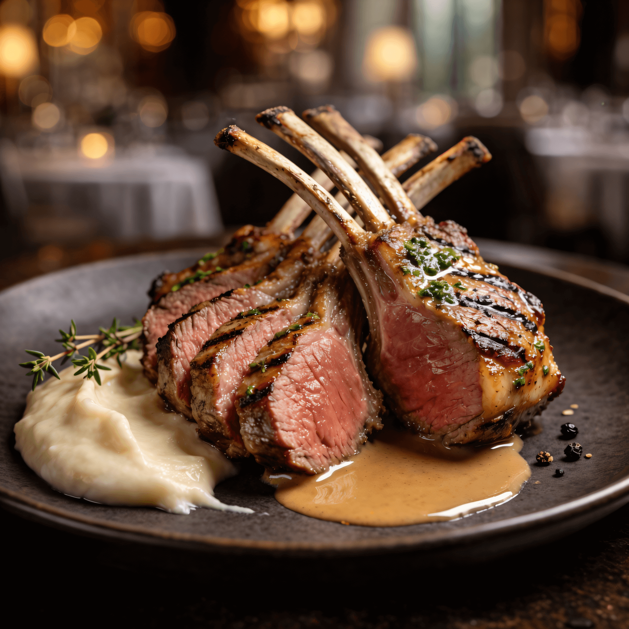 Elegant steak dish for restaurant menu